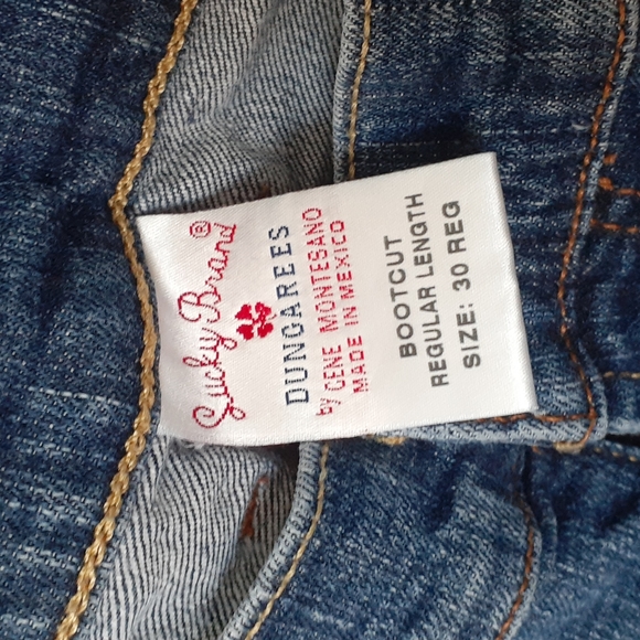 Lucky Brand Size 30 by Gene Montesano bootcut blue Darkwash Jeans - Picture 5 of 9